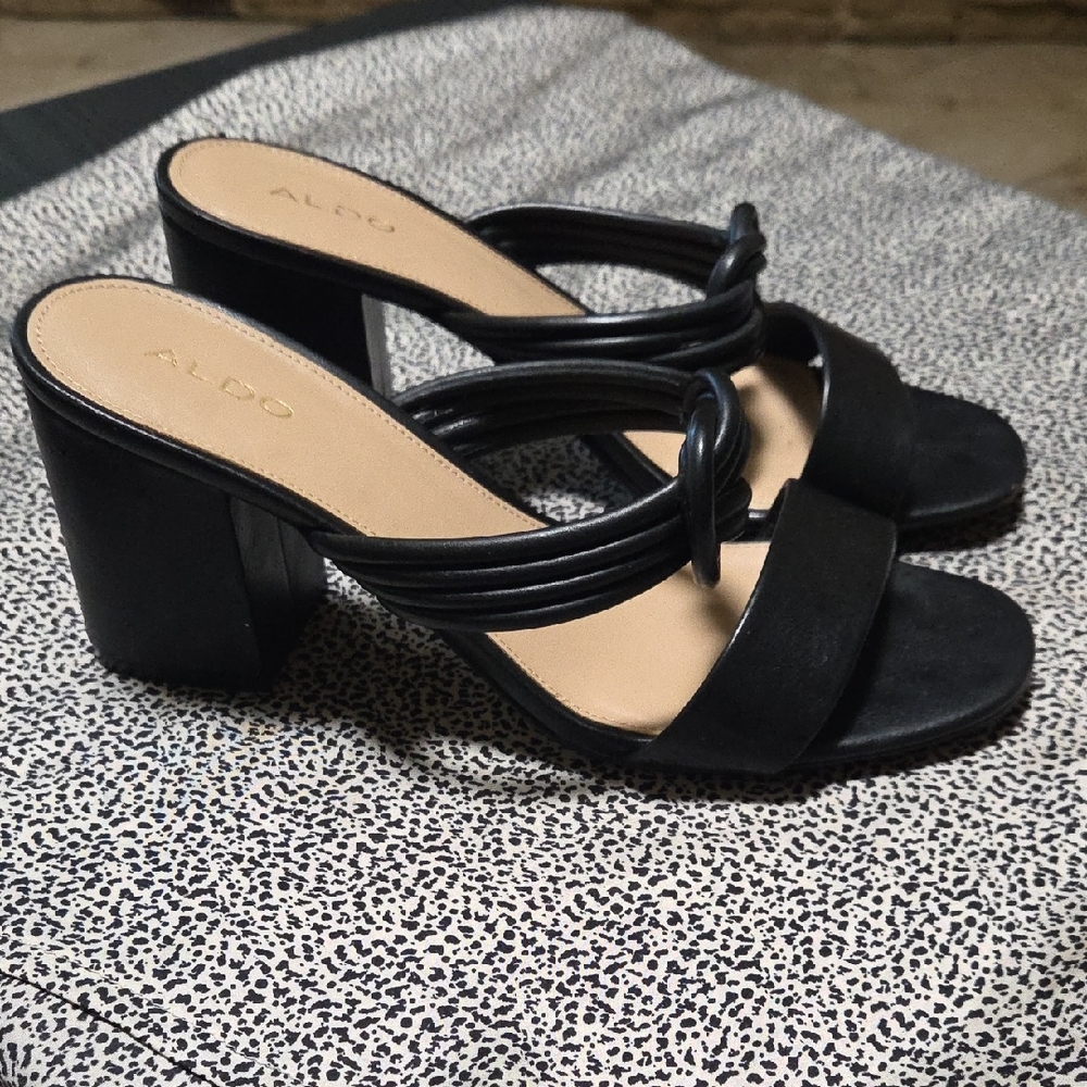 ALDO Women’s Mules Heels Agraliclya Slip On Sandals Size 9 - Picture 2 of 11